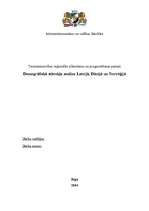 Referāts 'Demogrāfiskā stāvokļa analīze Latvijā, Dānijā un Norvēģijā', 1.