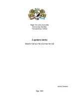 Paraugs 'Fundamentāldiagramma. Transporta plūsmas teorija', 1.