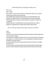 Referāts 'Elektroniskās mācību vides pielietojums mācību procesā', 4.