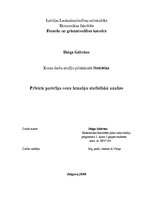 Referāts 'Privātā patēriņa cenu izmaiņu statistiskā analīze', 1.