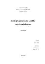 Referāts 'Spējās programmatūras izstrādes metodoloģiju kopiena', 1.