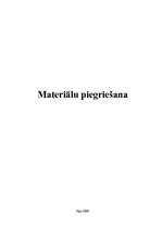 Referāts 'Materiālu piegriešana', 1.