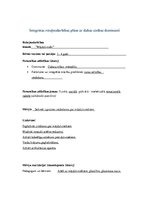 Konspekts 'Integrētas rotaļnodarbības plāns ar dabas zinības dominanti', 1.