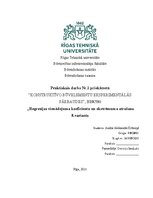 Konspekts 'Regresijas vienādojuma koeficientu un ekstrēmuma atrašana', 1.