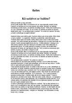 Referāts 'Bailes', 1.