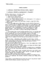 Konspekts 'Teksta analīze N. Ikstena Līgava', 1.