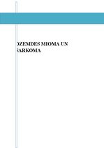 Referāts 'Dzemdes mioma un sarkoma', 1.