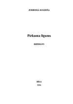 Referāts 'Pirkuma līgums', 1.