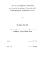 Prakses atskaite 'Prakses atskaite uzņēmējdarbībā, vadīšanā uzņēmumā X', 1.