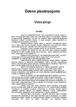 Referāts 'Ūdens ķīmija', 1.