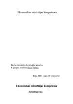 Referāts 'Ekonomikas ministrijas kompetence', 25.