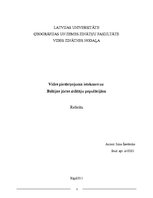 Referāts 'Vides piesārņojuma ietekme uz Baltijas jūras zīdītāju populācijām', 1.
