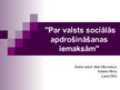 Prezentācija 'Valsts Sociālās apdrošināšanas obligātās iemaksas', 1.