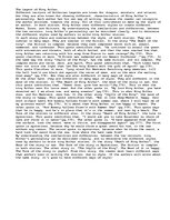 Eseja 'Title: The Legend Of King Arthur', 1.