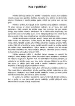 Eseja 'Kas ir politika', 1.