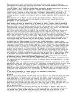 Eseja 'Occupational Health &amp; Safety: Biological Hazards', 1.