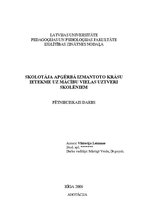 Referāts 'Skolotāja apģērbā izmantoto krāsu ietekme uz mācību vielas uztveri skolēniem', 1.