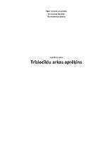Konspekts 'Trīslocīklu arkas aprēķins', 1.