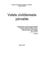 Referāts 'Valsts civildienesta pārvalde', 1.