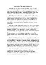 Eseja 'Aleksandrs Čaks un pilsētas motīvs', 1.