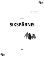Konspekts 'Pētījums literatūrā par vārdu "sikspārnis"', 1.