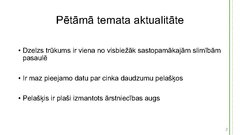 Referāts 'Dzelzs, cinka un vara masas daļa Parasto pelašķu (Achillea millefolium L.) tējās', 22.