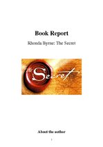 Konspekts 'Rhonda Byrne "The Secret". Book Report', 1.