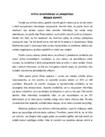 Eseja 'Arhīvu izmantošanas ētiskais aspekts', 1.