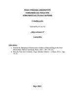 Konspekts 'Pirmais pasaules karš un tā sekas Eiropas kultūras telpā', 1.