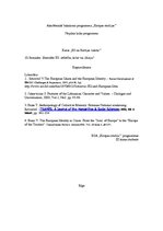 Konspekts 'Identitāte Eiropas Savienībā: attīstība, krīze vai ilūzija', 1.