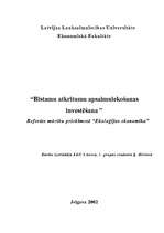 Referāts 'Investēšana bīstamu atkritumu apsaimniekošanā', 1.