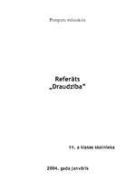 Eseja 'Draudzība', 1.