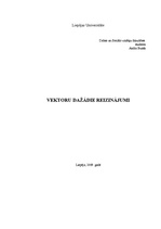 Konspekts 'Vektoru dažādie reizinājumi', 1.