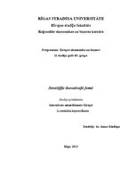 Konspekts 'Stratēģija inovatīvajā jomā', 1.