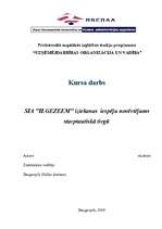 Referāts 'SIA "Ilgezeem" iziešanas iespēju novērtējums starptautiskā tirgū', 1.