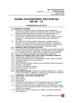 Paraugs 'Darba aizsardzības instrukcija darbam noliktavā', 1.