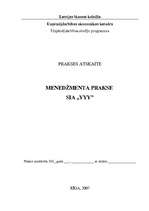 Prakses atskaite 'Menedžmenta prakse', 1.