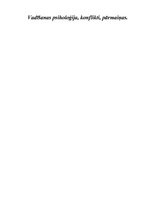 Konspekts 'Vadīšanas psiholoģija, konflikti, pārmaiņas', 1.