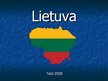 Prezentācija 'Lietuva', 1.