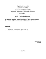 Konspekts 'Kvantitatīvo un kvalitatīvo metožu lietošanas iespējas un konkrētu metožu izvēle', 1.