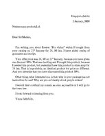 Paraugs 'The Letter of a Complaint', 1.