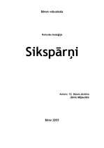 Referāts 'Sikspārņi', 1.