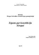 Referāts 'Līgums par konstitūciju Eiropai', 1.