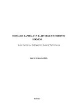 Diplomdarbs 'Sociālais kapitāls un tā ietekme uz studentu sekmēm', 1.