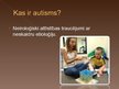 Prezentācija 'Autisms', 2.