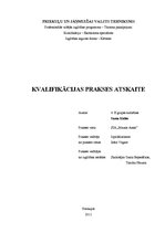 Prakses atskaite 'Ekotūrisms un viesmīlība', 1.