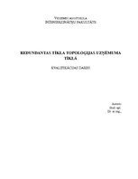 Referāts 'Redundantas tīkla topoloģijas uzņēmuma tīklā', 1.
