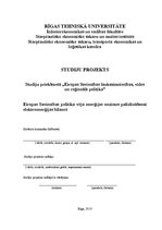 Referāts 'Eiropas Savienības politika vēja enerģijas nozīmes palielināšanai elektroenerģij', 1.