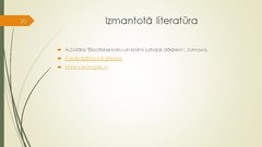 Prezentācija 'Retāk izmantotie augi dārzu dzīvžogos', 20.