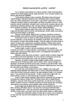 Eseja 'Pedro Kalderons "Dzīve - sapnis"', 1.